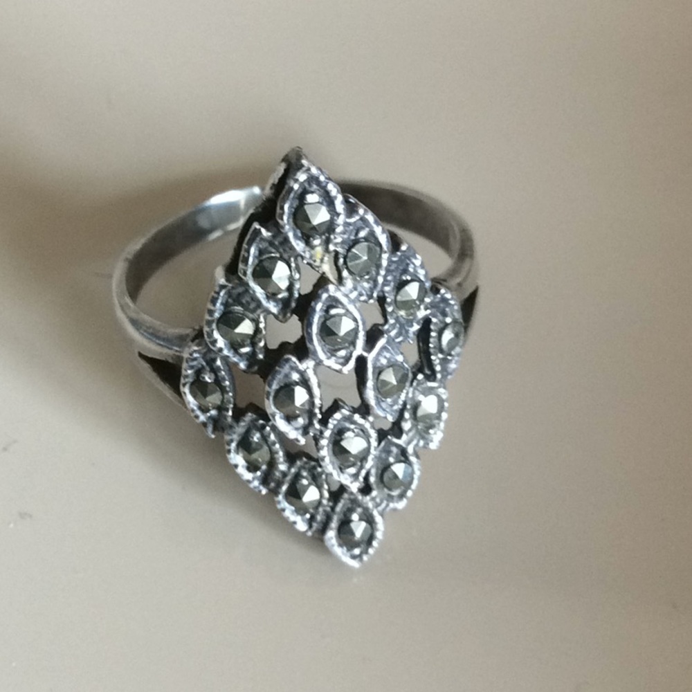 Sterling Silver marcasite ring